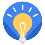 A light bulb icon, suggesting an idea or inspiration.